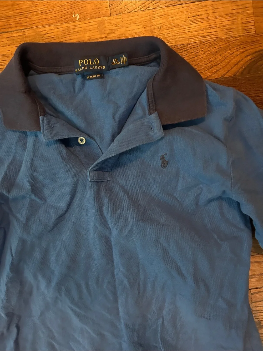 Ralph Lauren Blue Polo with Navy Trim